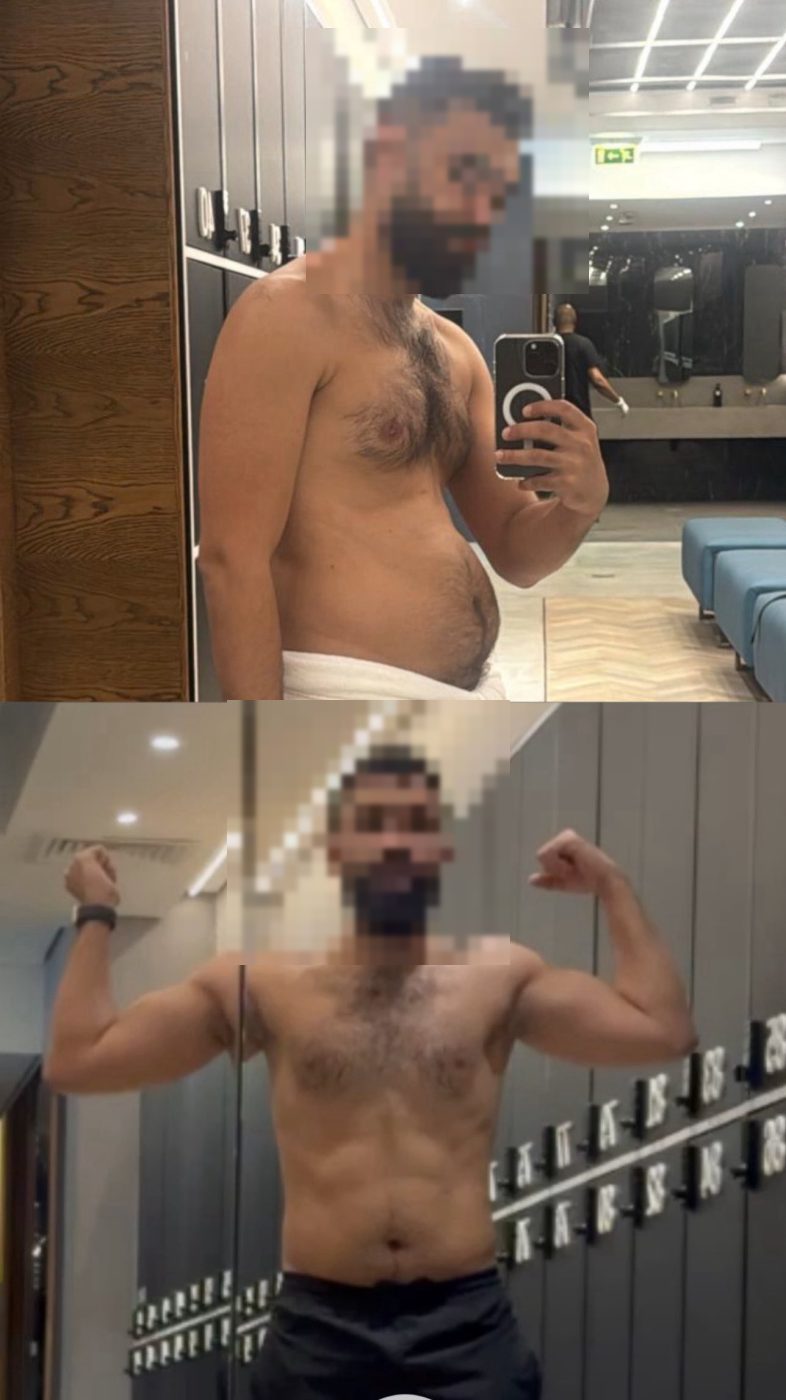 Client transformation before and after